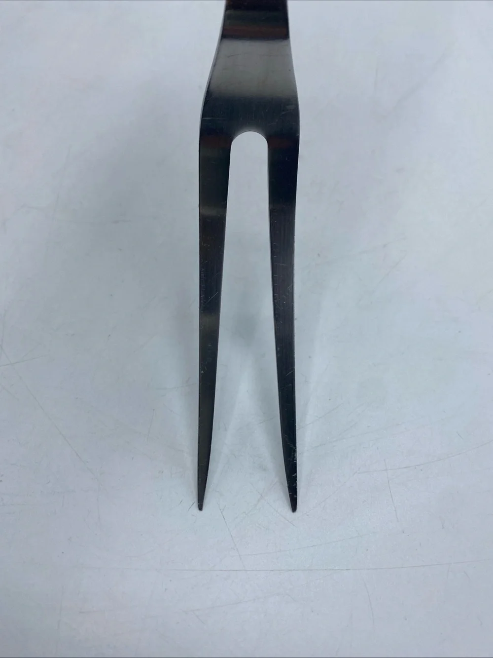 Vintage Flint Arrowhead Stainless Kitchen Utensil Meat Fork 12” 2 Prongs USA
